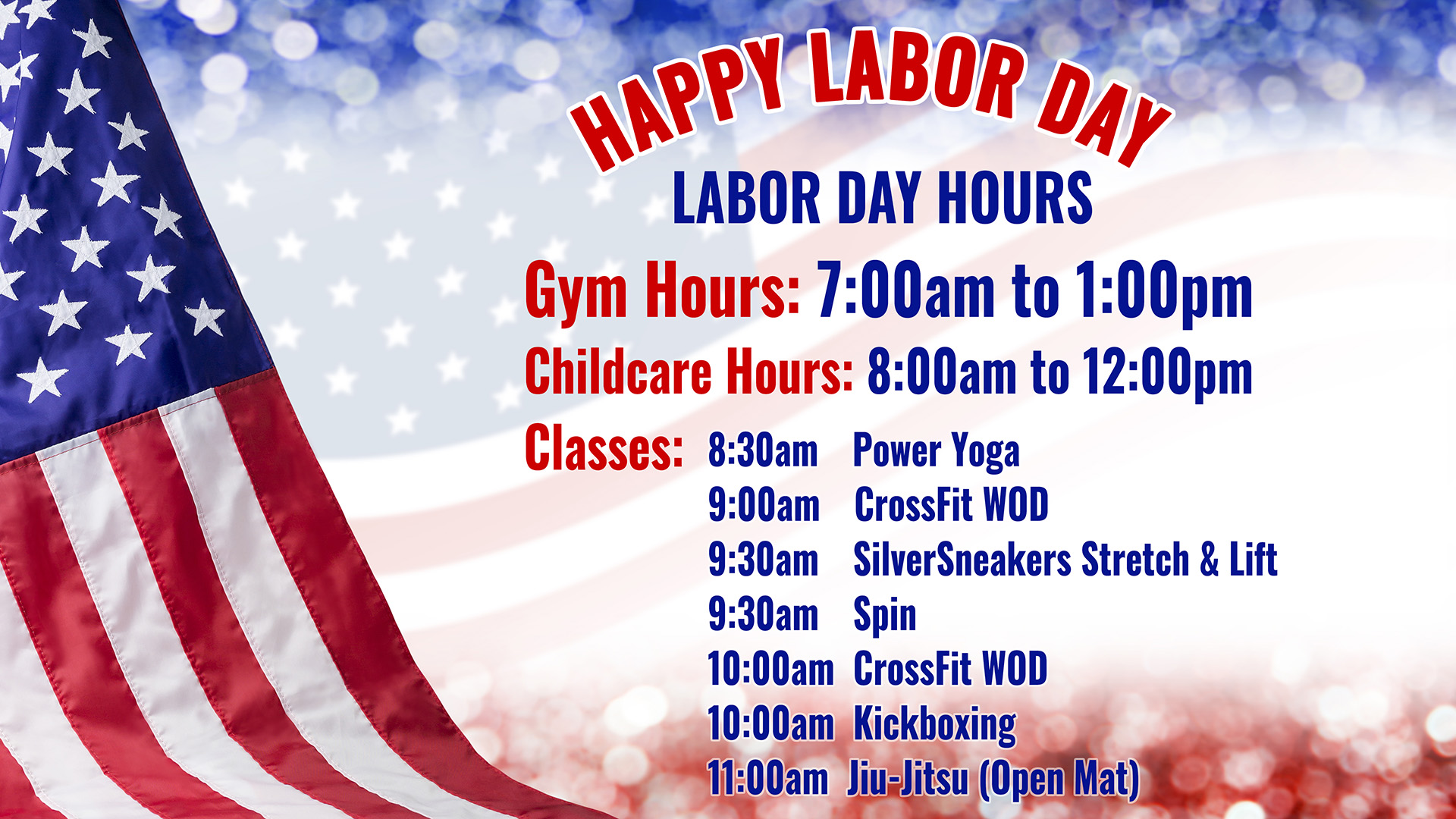 fitness connection ballantyne labor day hours